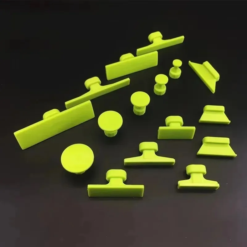 

16 шт./компл., без покраски с T, инструменты для ремонта автомобильных вмятин, скользящий молоток, металлический кузов автомобиля, удаление вмятин, вытягивающие язычки, совместимые