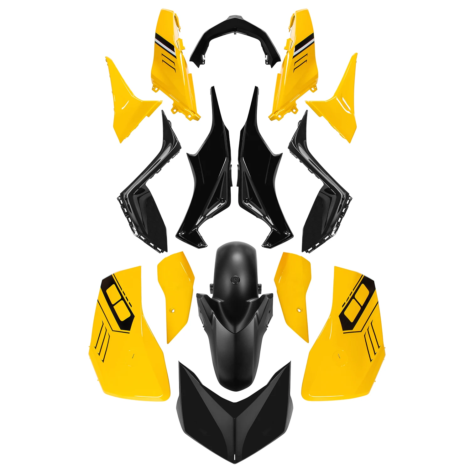 لياماها X-MAX XMAX X MAX 125 250 300 دراجة نارية الهدايا المجمعة الكاملة غطاء حقن هيكل السيارة القلنسوة لوحة ABS البلاستيك 2023-2024