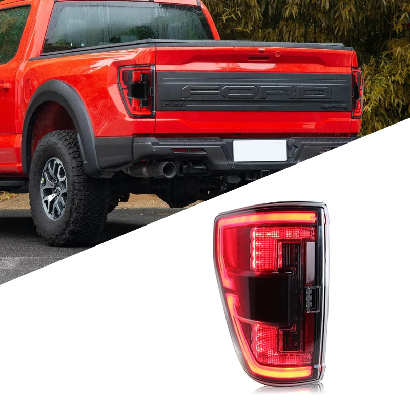 Car Rear Lamp For Ford Raptor Taillight Assembly F150 2020-2023 Full LED Signal Light Brake Signal Street Lamp