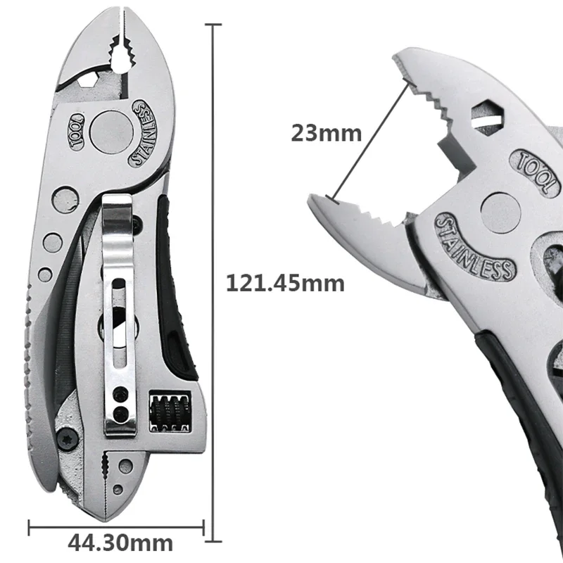 Multitool Pliers Pocket Screwdriver Set Kit Adjustable Wrench Jaw Spanner Repair Survival Hand Outdoor Multi Mini Screwdriver