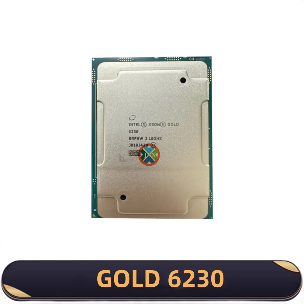 

Intel Xeon Gold 6230 CPU 2.10GHz 20-Cores 40-Threads 27.5MB 125W LGA3647 For C621 Gold6230