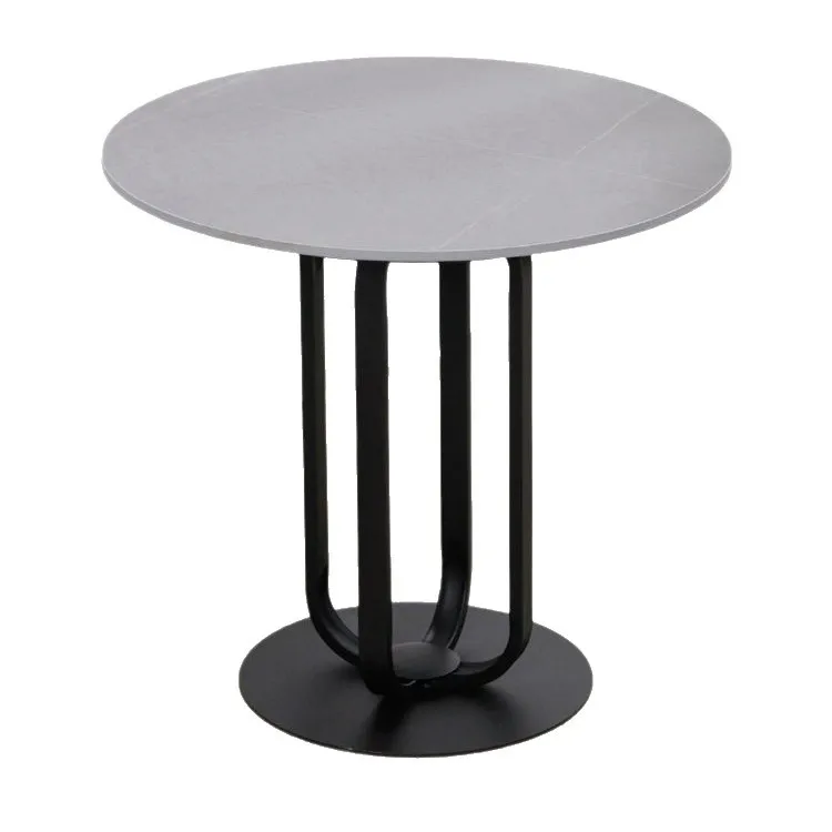 

Light luxury metal table legs bracket marble rock slab round negotiation