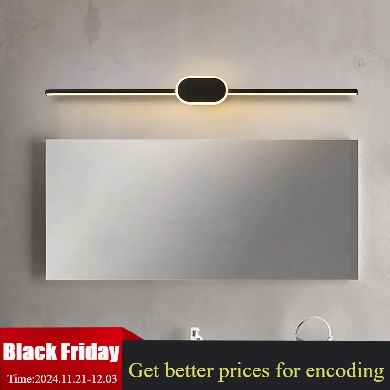 Modern LED Wall Lamps White Black Mirror Headlights Base Decor Walls Sconce For Bathroom Bedroom Living Room Indoor Lighting