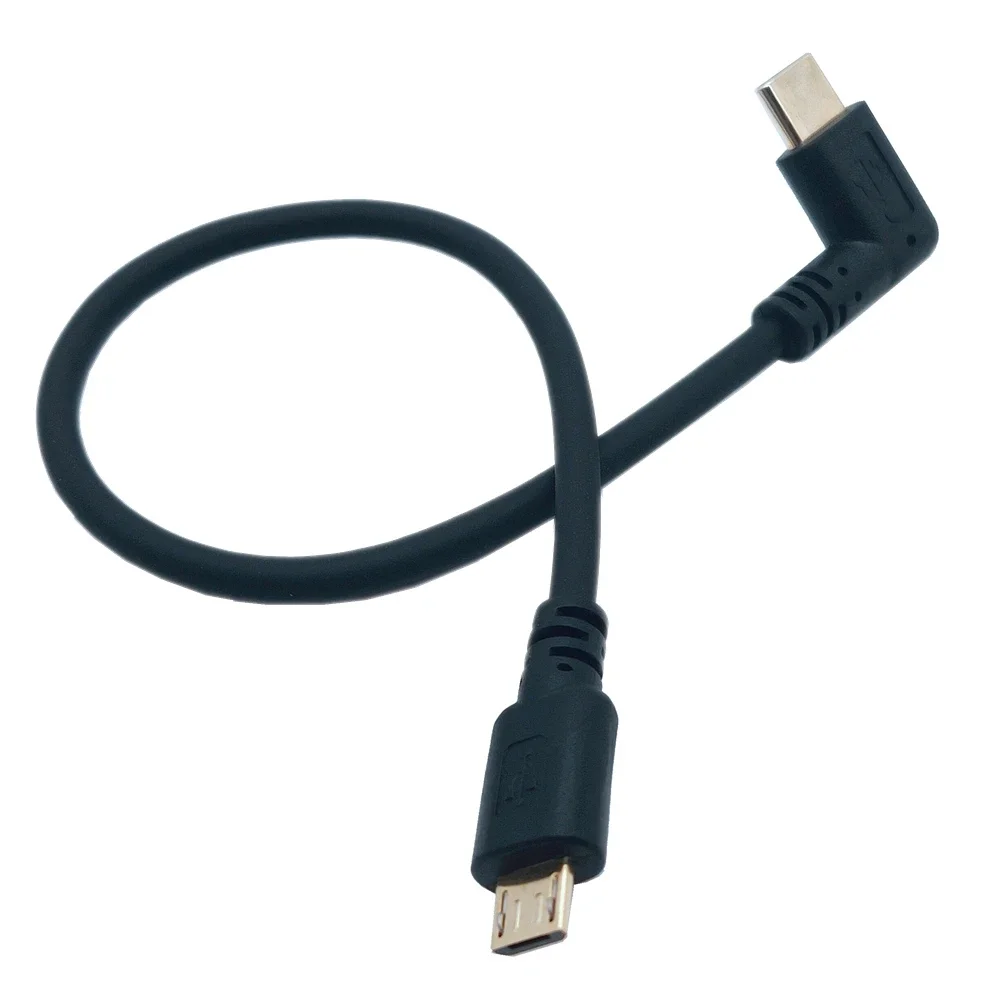 

Micro Mini USB Cable 5Pin Plug to Plug USB 3.1 Type C Elbow to Mini Micro USB 2.0 OTG Data Adapter Converter Charging Cable 20cm