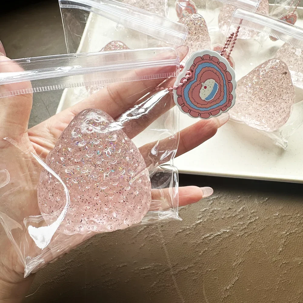 Strawberry Taba Squishy Fidget Toy, Soft Slow Rising Stress Relief Toy Antistress for Kids Adults Office & Party Favors Gift