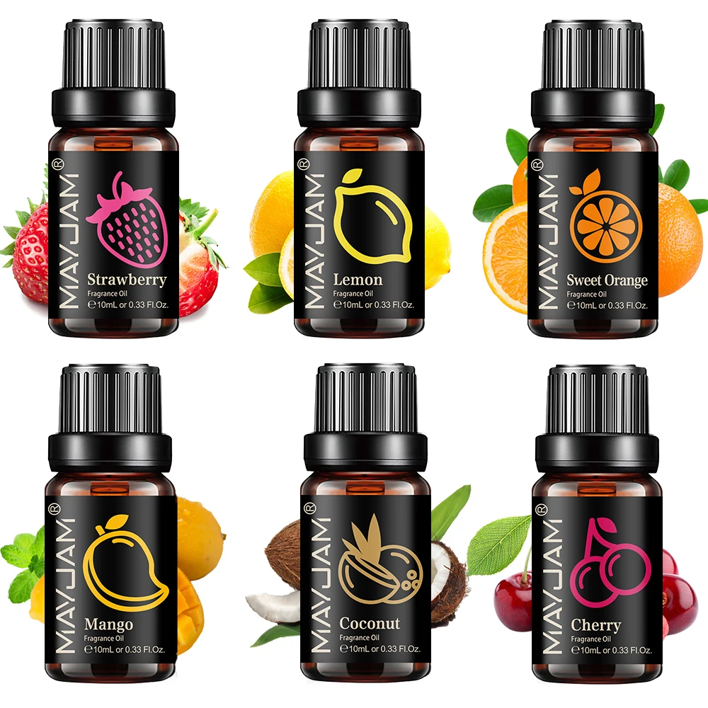 MAYJAM Apple Banana Cherry Kiwifruit Grape Oil 10ml Fruit Essential Oil Use For Massage