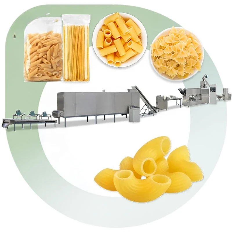 Industry Electric Spaghetti Macaroni Corn Pasta Maker Make Extruder Process Manufacture Machine Production Line