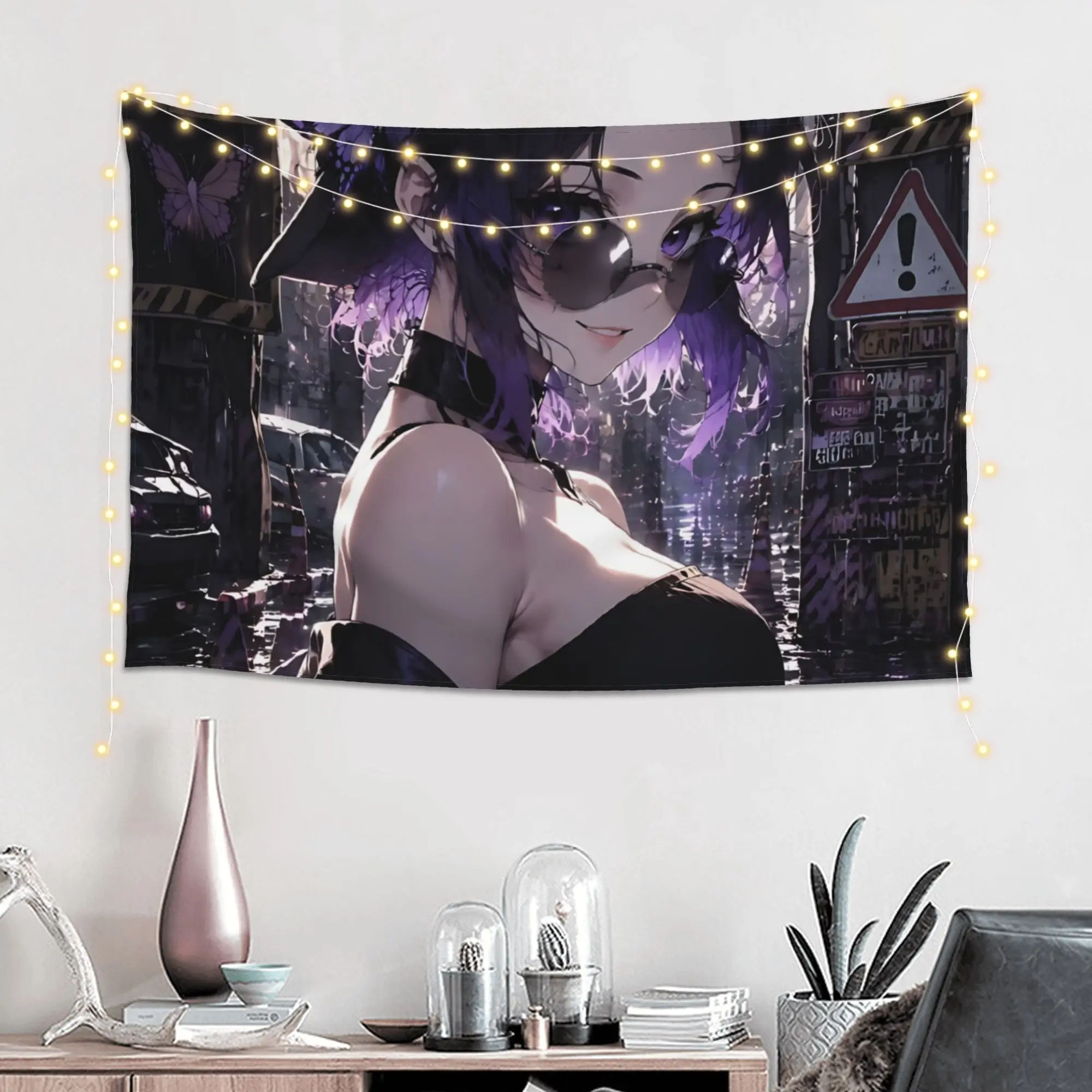 Cutecore Demon Slayer Tapestry Bedroom Decoration  Wall Hanging Blanket Tapestry Cool Stuff For Room