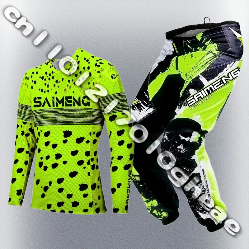 

Motocross Gear Set Adult Off-road Cross MX MTB Enduro Mens Kits Women Motorcycle Combo Green Blue Red Yellow Black Jersey Pant