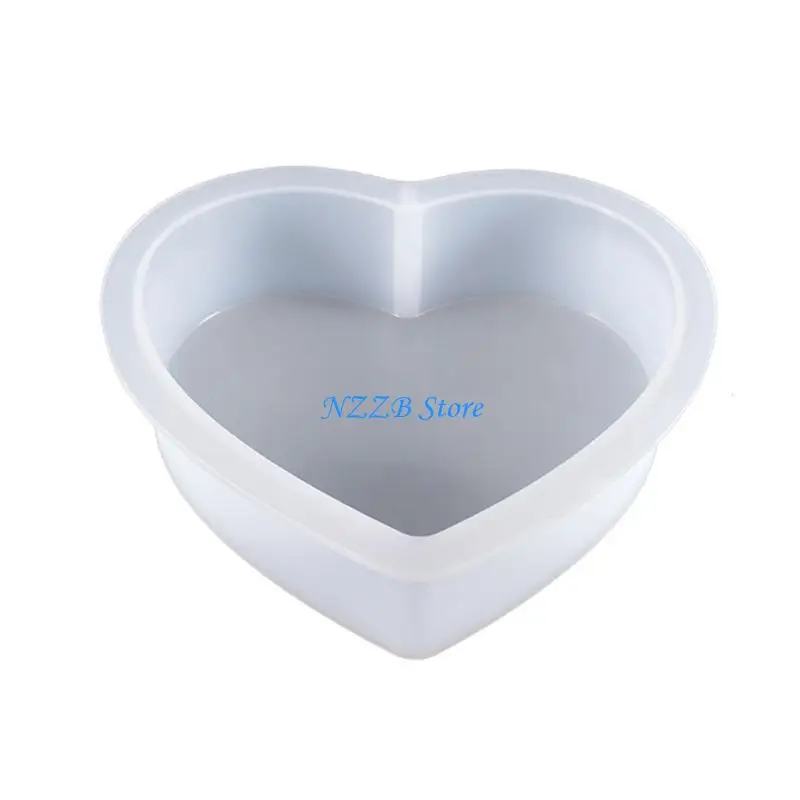 T21F شكل قلب مكعبة مكعب غلاف من السيليكون قالب مجوهرات راتنجات الايبوكسي صب المجوهرات أداة صنع Craft بها بنفسك الحرفية ديكورات #4