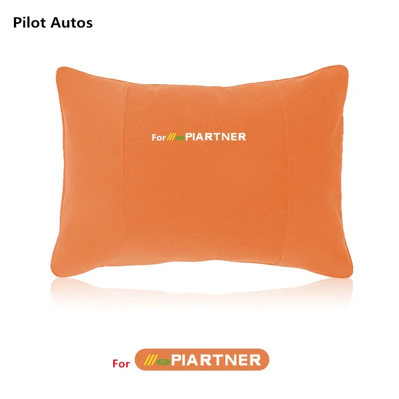 For Peugeot For e-Partner Car Headrest Waist Pillow Rest Cushion Seat Headrest Driver Lumbar Support Leather Memory Cotton