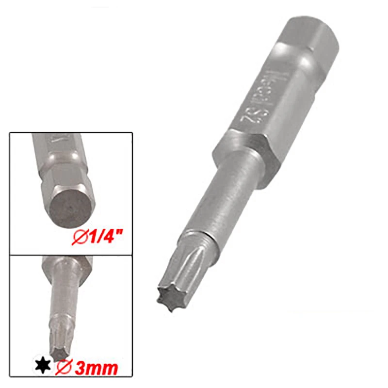 Imagem -04 - Magnetic Torx Screwdriver Bits Grupo Chave de Fenda Ferramenta de Mão Ferramentas de Reparação Dica mm 50 mm 10 Pcs T15