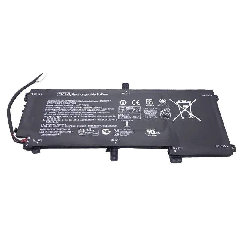 WHOLESALE  New VS03XL GENUINE Laptop Battery for HP ENVY 15-AS108TU 15-AS109TU 15-AS110TU 15-AS119TU AS014WM TPN-I125 HSTNN-UB6Y