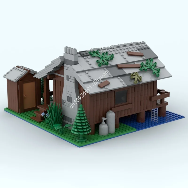 771 قطعة MOC A المقصورة الخشب الخالق نموذج بناء هدايا عيد الميلاد كتل اللعب البناء لتقوم بها بنفسك فكرة التعليم عيد ميلاد الاطفال