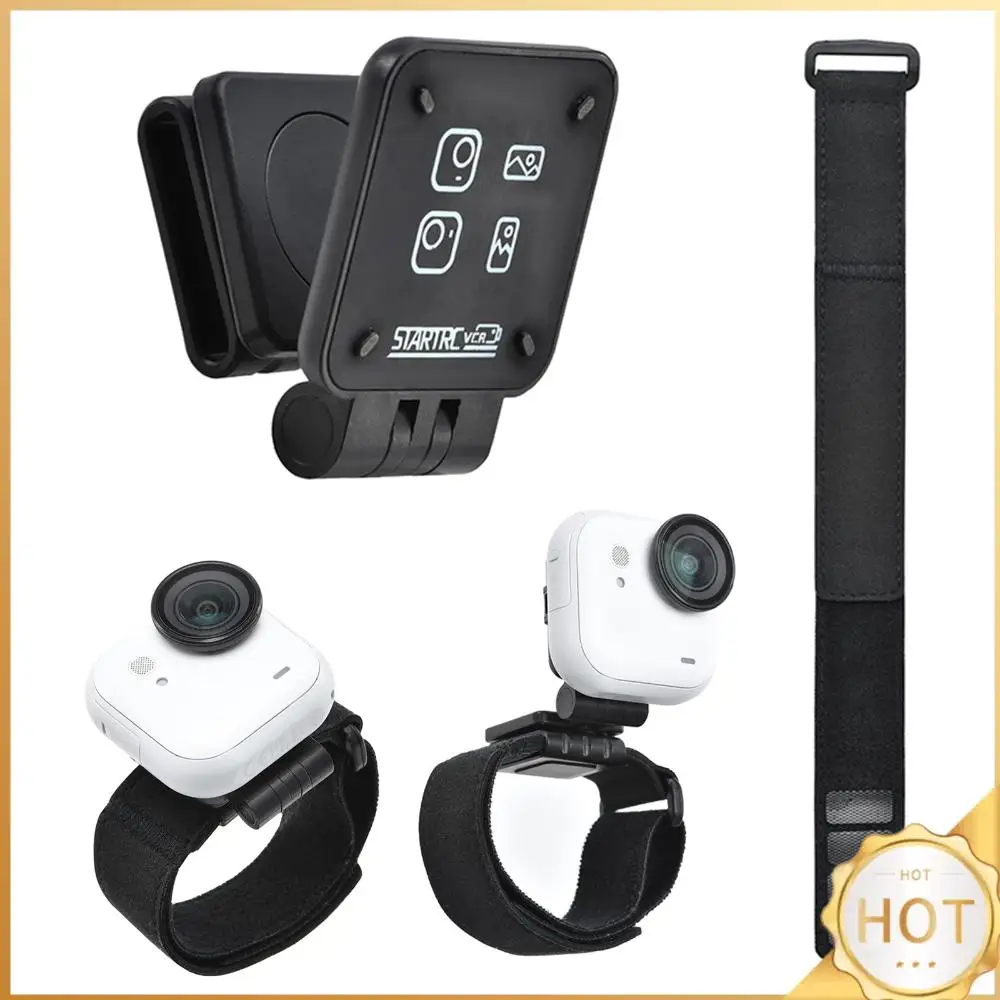 

Магнитная быстросъемная база для аксессуаров Insta360 GO Ultra, складной держатель-кронштейн с ремешком на запястье, компактный и легкий