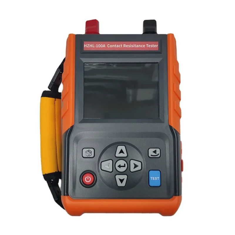 

HZHL-100A Handheld 0-100Amp CRM Contact Resistance Meter Circuit Breaker Loop Resistance Test Kit