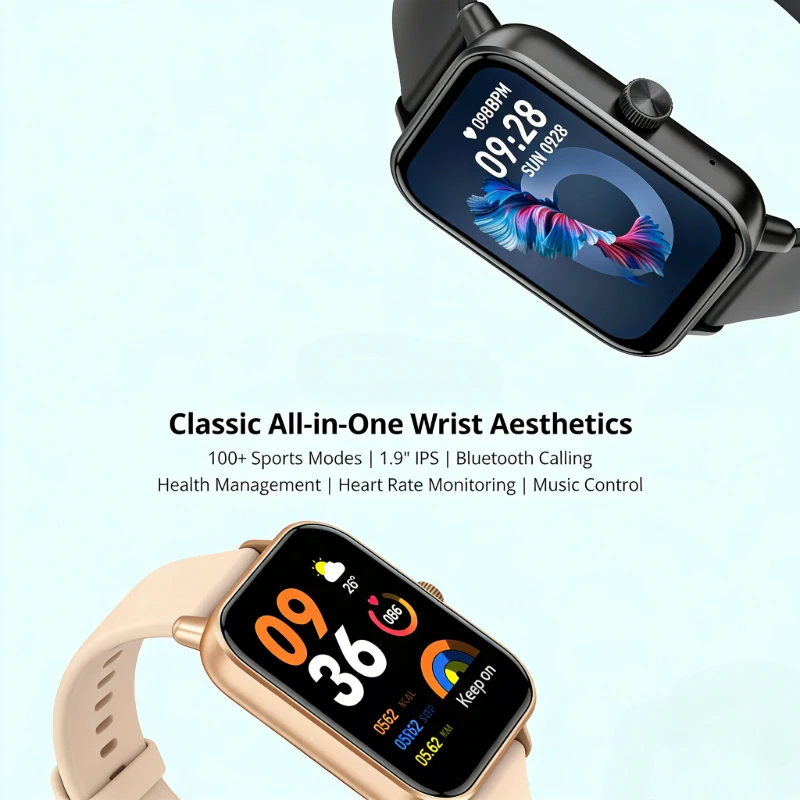 

New P81 Voice Calling Smart Watch Ultra 1.9 inch Screen 24H Health Monitor Sports Modes, Bluetooth Smartwatch Men Women