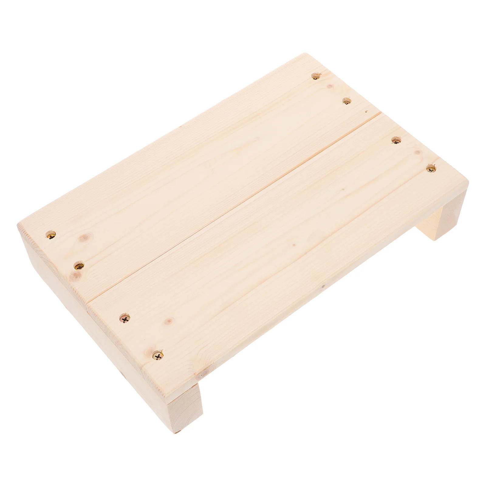 

Wooden Step Stool For Adults Multifunctional Non-Slip Kitchen Bathroom Footrest Indoor Outdoor Use Space Saving Design
