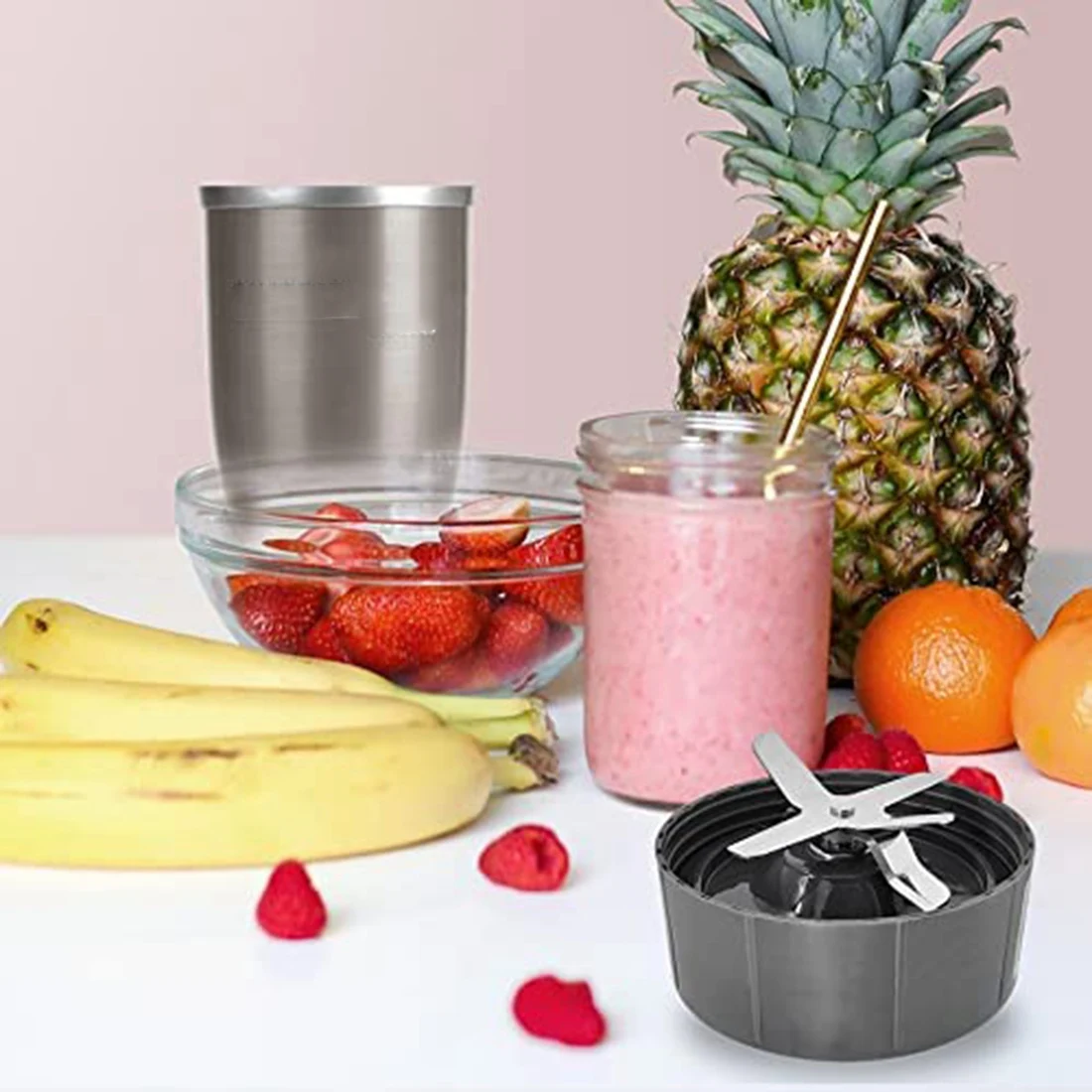 Mes Vervangend Onderdeel Compatibel Met Nutribullet Pro 900W/600W Blender Extractor-Inclusief 6 Vinnen Blad