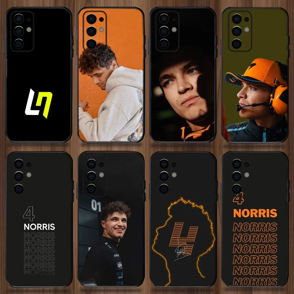 F1 Formula 1 Lando Norris Phone Case For Samsung Galaxy A13,A21s,A22,A31,A32,A52,A53,A71,A80,A91 Soft Black Cover