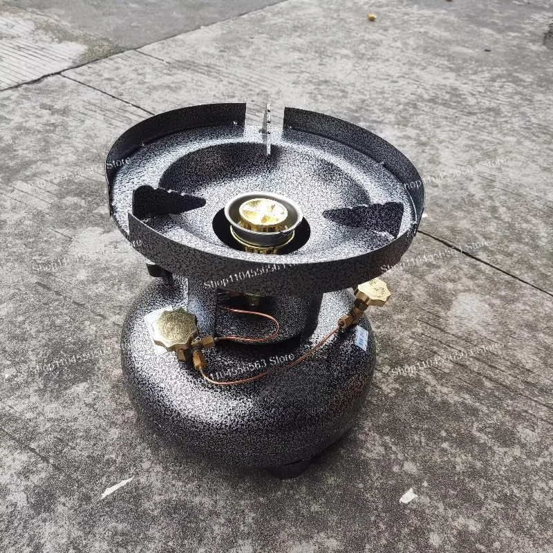 Outdoor Camping Integrated Baffle High-Power Stove, Portable Multi-Fuel Stove Head for Diesel , Field Cooking Stove