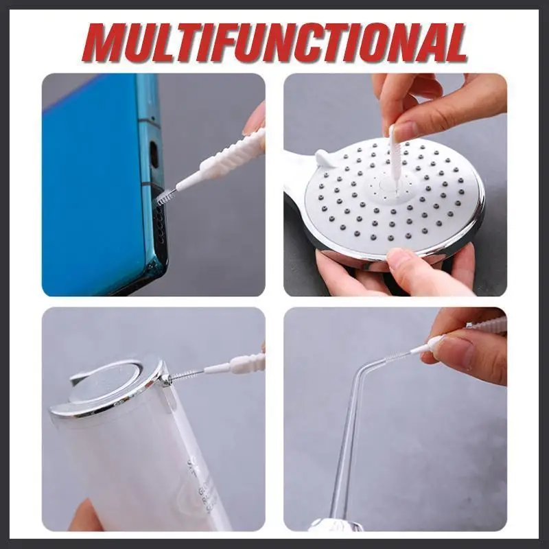 For Kitchen Toilet Phone Hole Bathroom Bath Shower Head Cleaning Brush Washing Anti-clogging Small Brush Pore Gap Cleaning Brush