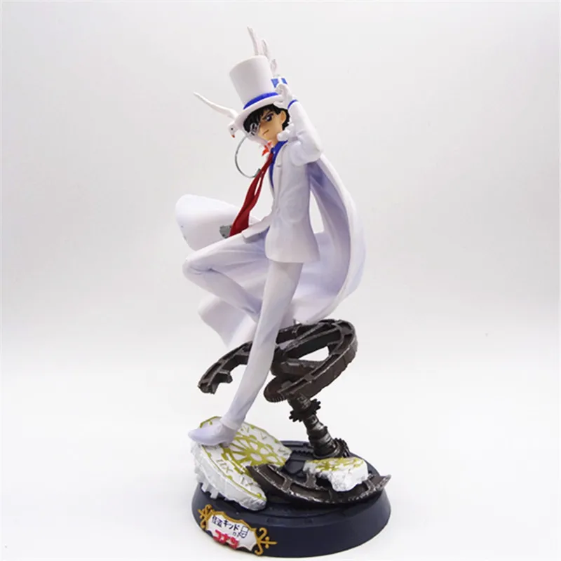 30cm Detective Conan Kaitou Kiddo Handsome Debut Anime Figure Model Gk Statue Collection Desktop Decoration Ornament Toys Gifts