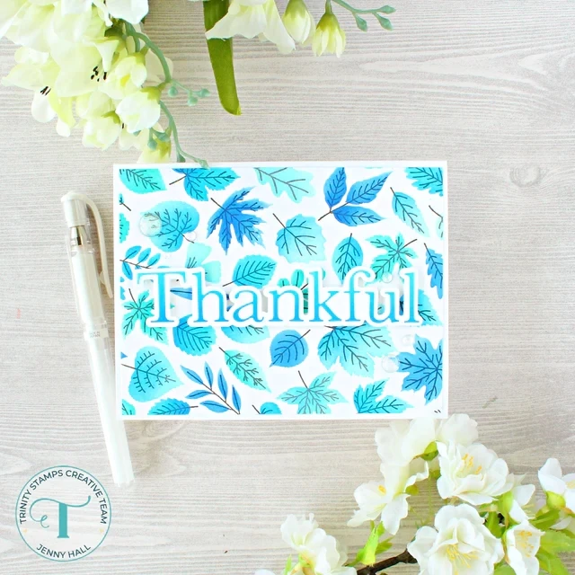 Tri S New 2023 Fabulous Foliage Stencils and Clear Stamps Scrapbooking For Paper Making Frame Card no Metal Cutting Dies