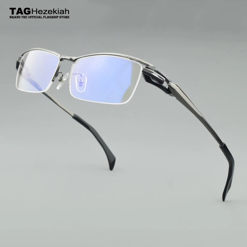 

Titanium Glasses Frame Half Frame Men Business New 2024 Myopia Optical Prescription Eyeglasses Classic Square Eyewear spectacle