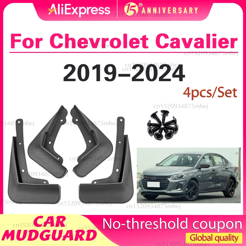

Брызговики для Chevrolet Cavalier Onix 2019-2024, брызговики, передние и задние колеса, автомобильные аксессуары