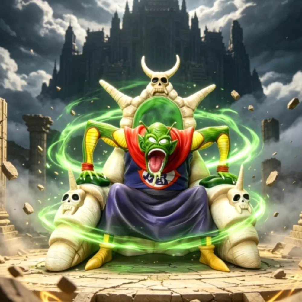 28cm Anime-Figur Eier spuckender Piccolo Dragon Ball Z Actionfiguren PVC-Statue Desktop-Ornament Sammlermodell Spielzeug Geschenke