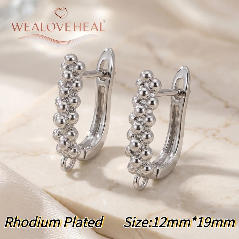 schmuckherstellung zubehör，18K vergoldeter Messing-Ohrringhaken mit Mikro-Zirkonia-Besatz und offenem Öhrchen für handgefertigten DIY-Schmuck, Zubehör und Schmuckkomponenten – Detail 29