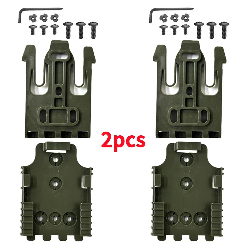 Kit QLS táctico para funda de pistola, accesorios, adaptador de funda de pistola, Kit de sistema de bloqueo rápido con polímero QLS 19 y 22, 2 uds.
