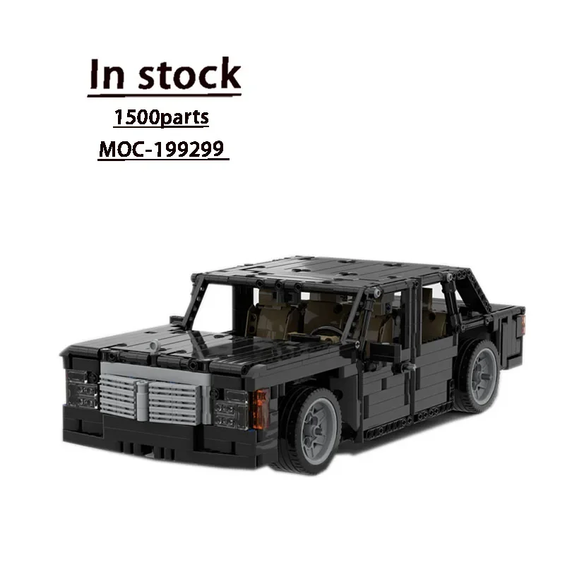 

MOC- 199299 Новый классический суперкар W124 500E, гоночный автомобиль 1500, детали MOC, креативный мальчик, детские рождественские строительные блоки, игрушка в подарок