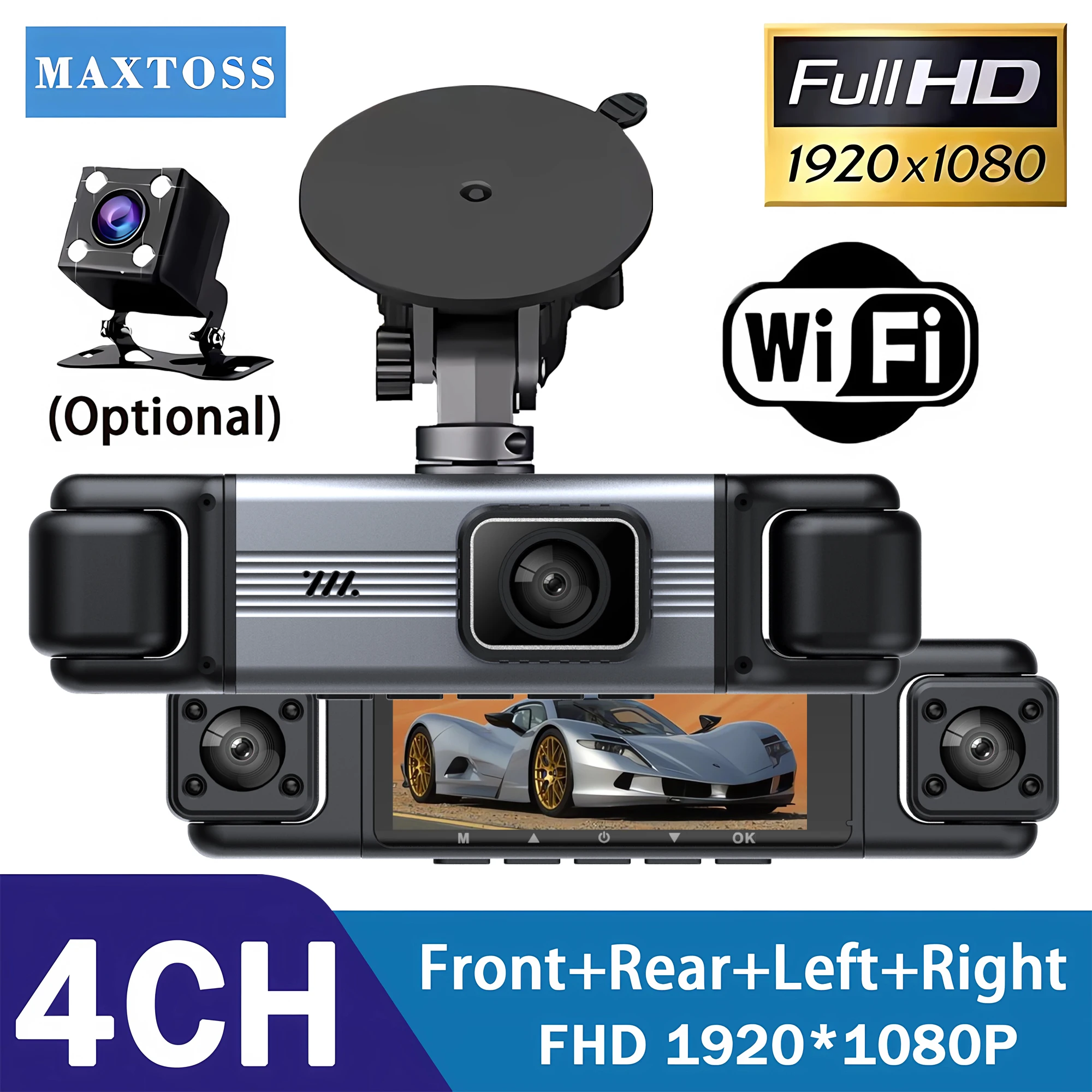 4 Cameras Wifi Car …