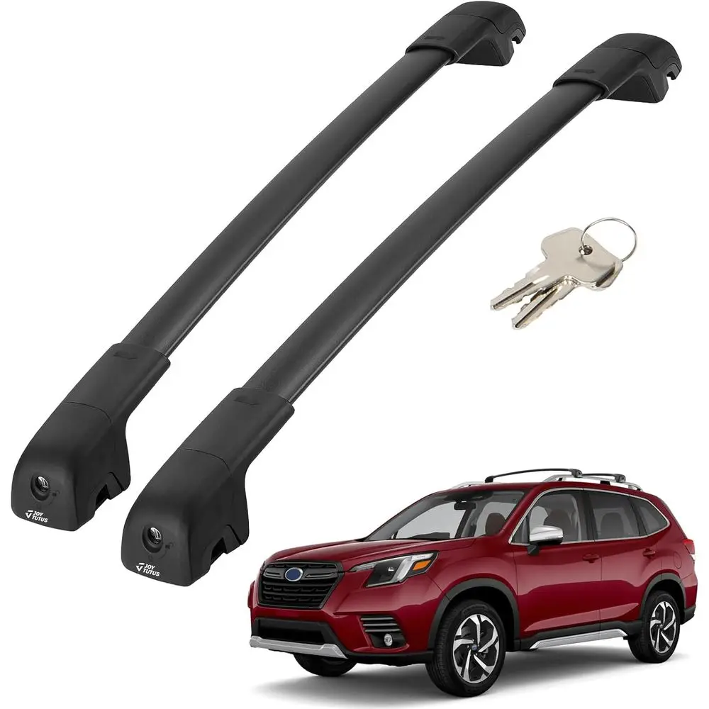 

Car Roo Rack bars, Compatible with orester 2014-2026 with Lock (Not or Wildern), 220LB bars or Roo Racks Trunks ks Canoes ycles