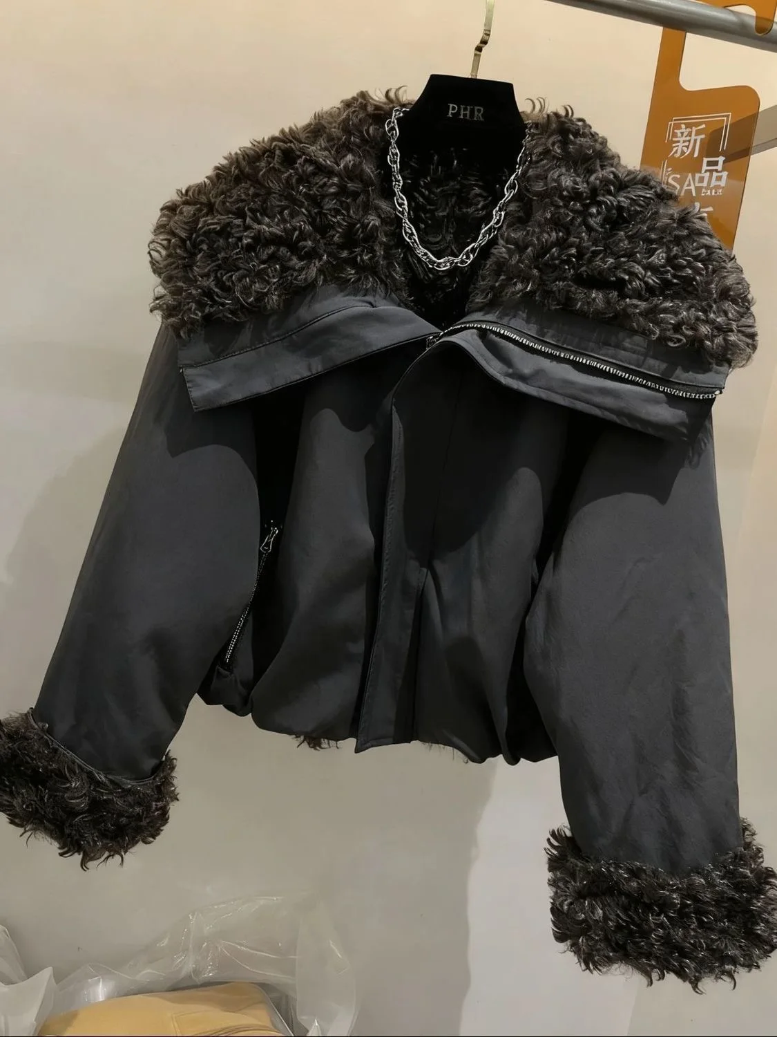 

Модная женская хлопковая куртка с длинными рукавами на молнии, с вставками из искусственного меха, универсальная зимняя верхняя одежда свободного кроя для повседневной носки