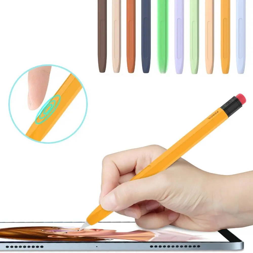 

Силиконовый пенал для планшета, противоскользящий противоударный чехол для ручки с сенсорным экраном, красочный водонепроницаемый чехол для Apple Pencil Pro/2