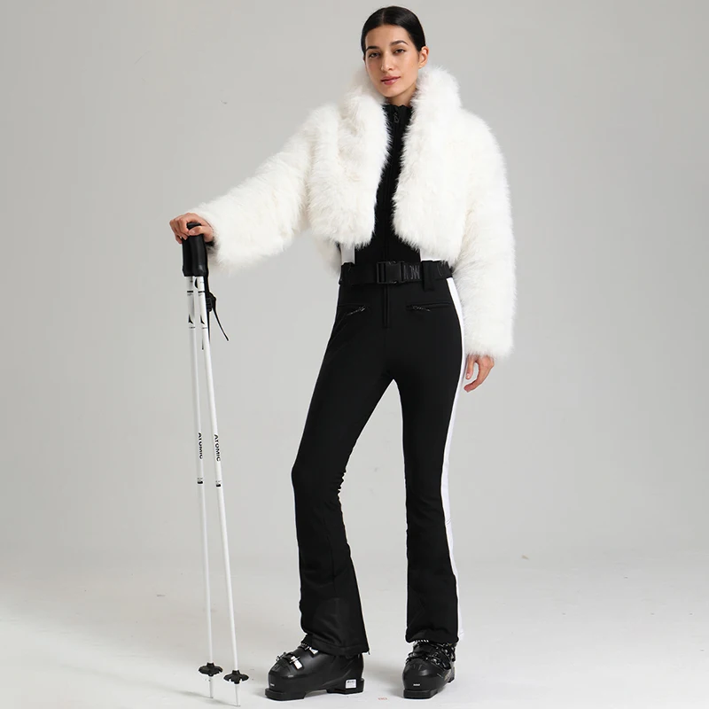 Outdoor Sport Female Hiking Ski Jumpsuit Jacket Winter Warm Women One Piece Snow Suits Mountain Snowboard Overalls Clothes