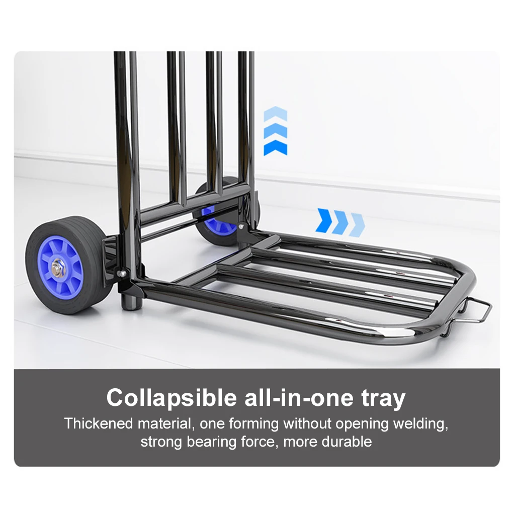 Compact Hand Trailer For Effortless Transportation Of Heavy Items Luggage Hand Cart Folding Trolley