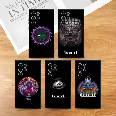 T-Tool Band Rock Phone Case For Samsung Galaxy S25 S24 S22 S23 Ultra S21 S20 Plus 5G Frosted Non-Slip Full Cover Soft Case