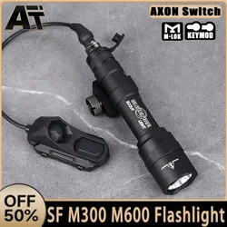 WADSN Surefir M600 M600C Tactical Flashlight Airsoft HuntingWeapon MINI Scout Light Axon Dual Function Switch for Picatinny Rail