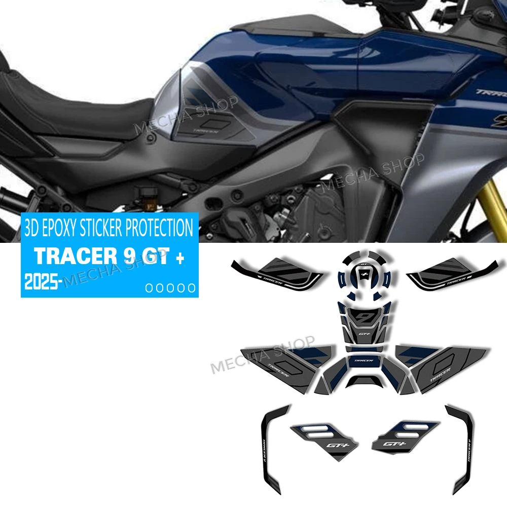 

Комплект бака, аксессуары для мотоциклов, 3D эпоксидные наклейки для Tracer 9 GT + 2025 Icon Performance Tracer 9GT + кобальтово-синий