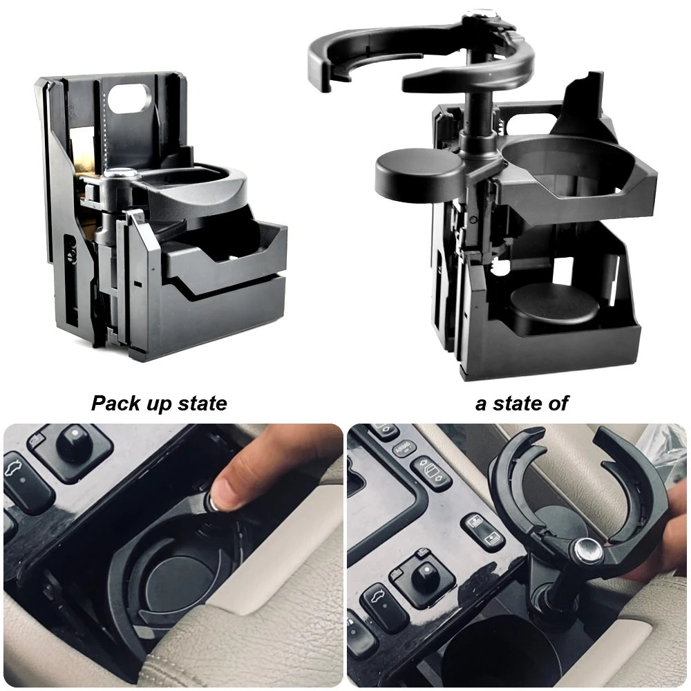 For Mercedes Benz W210 E300 E320 E420 E430 E55 AMG Car Center Console Insert Drinks Cup Holder 66920101 2106800114