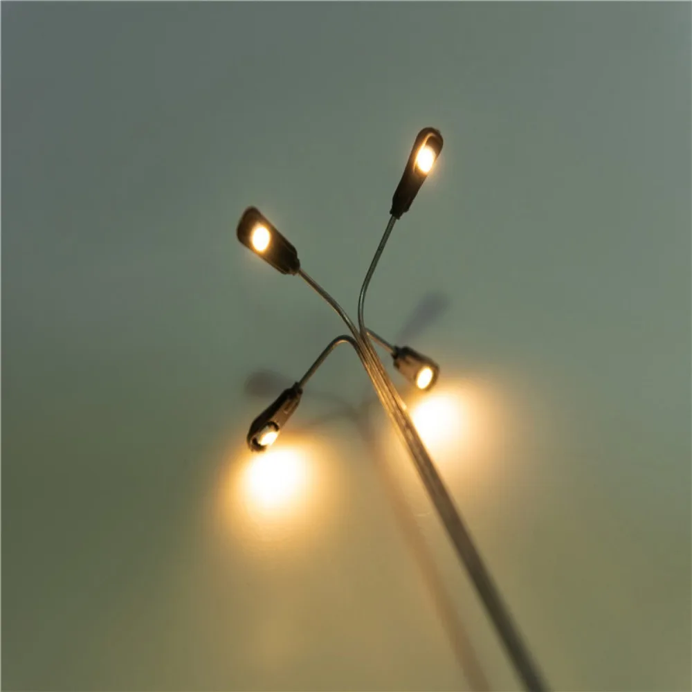 3V Miniature Simulation Street Tower Lights Warm Light/White Light 1:100 11cm Sand Table Elevated Lighthouse