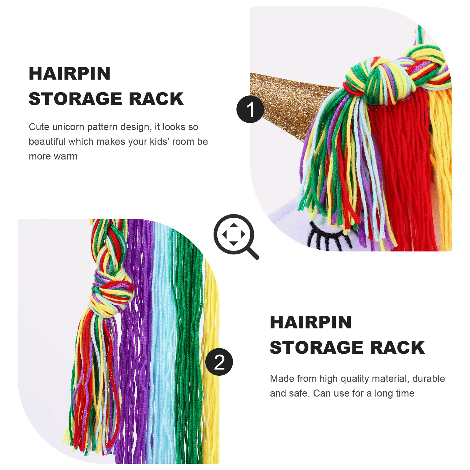 

Держатель для заколок для волос для девочек, повязка на голову с единорогом, органайзер для хранения, настенный декор, бахрома, банты, заколка, аксессуар, головной убор