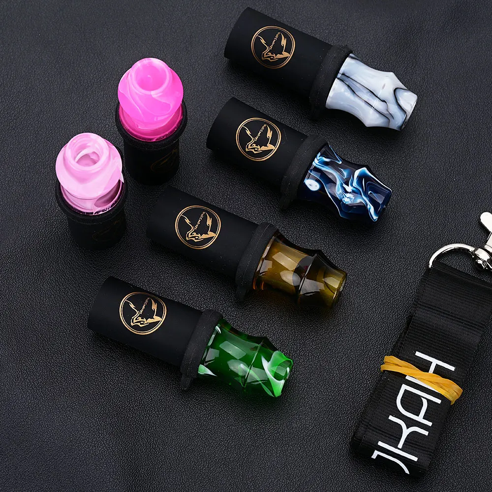 Wolf Coolvape Resin Hookah Pipe Mouthpieces shisha For Sheesha Chicha Narguile Shisha Water Pipe Silicone Hang MouthTips