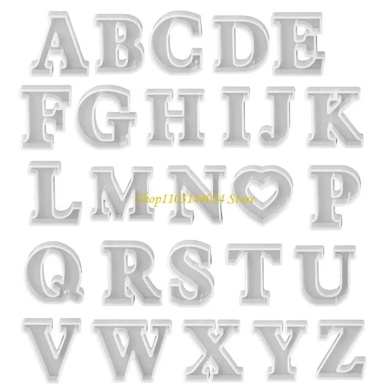 N5KE Clay Mold Letter Hand-Making Accessories Silicone Material for Hand Making