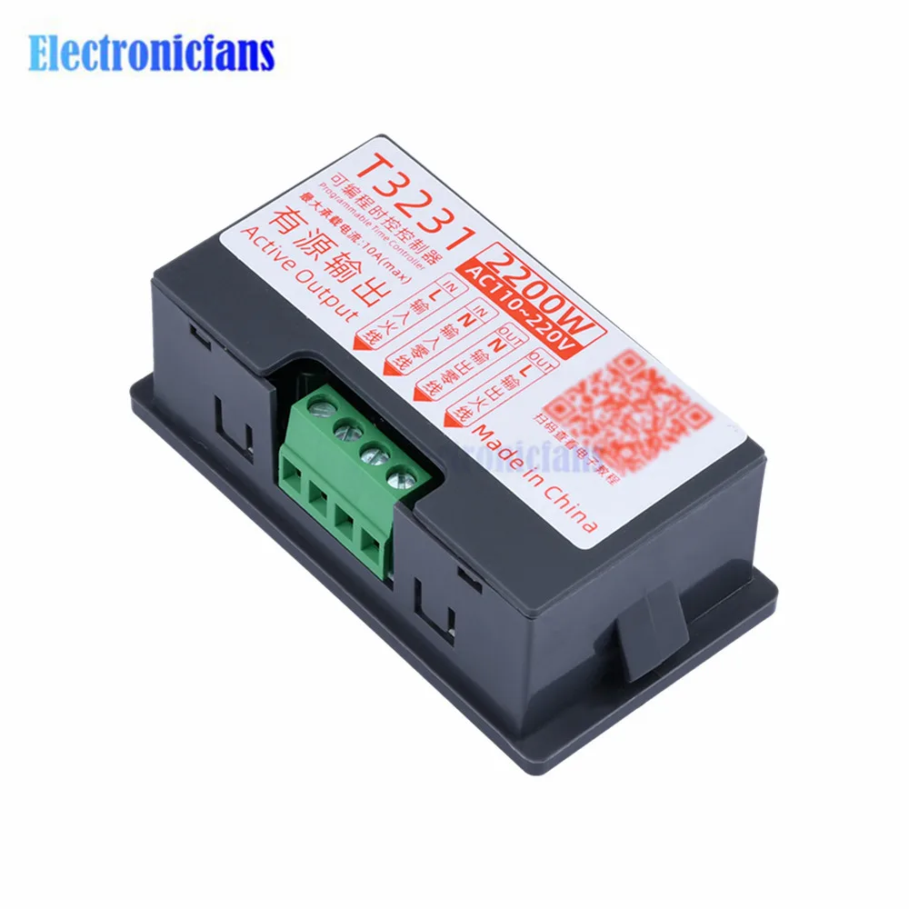 10A AC 110V 220V 12V Zeitrelais-Modul – Programmierbare Zeitverzögerung für Beleuchtung, Wasserpumpen und Motoren – Detail 26