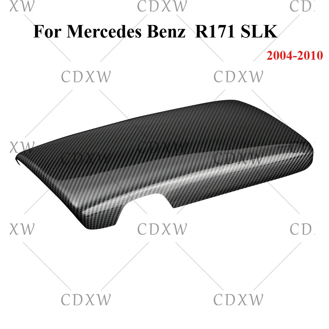 

Для Mercedes-Benz R171 SLK-класса: наклейка на панель подлокотника, органайзер для хранения, крышка ящика, аксессуары для интерьера из углеродного волокна, 2004-2010 гг.